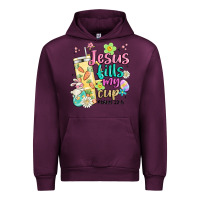 Mauve Wine easter jesus fills my cup Urban Hoodie - MaliasSmallBusiness