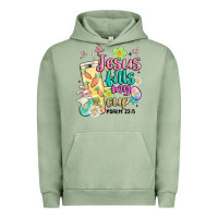Pigment Oil Green easter jesus fills my cup Urban Hoodie - MaliasSmallBusiness