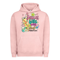 Pigment Salmon easter jesus fills my cup Urban Hoodie - MaliasSmallBusiness