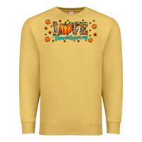 Antique Gold love thanksgiving Premium Sweatshirt - JahusDesignShop