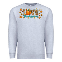 Heather Grey love thanksgiving Premium Sweatshirt - JahusDesignShop