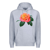 Heather Grey chicago peace rose Premium Hoodie - LillyAllenDesigns