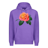 Purple chicago peace rose Premium Hoodie - LillyAllenDesigns