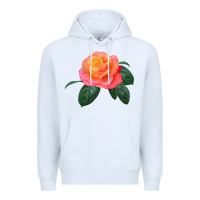 White chicago peace rose Premium Hoodie - LillyAllenDesigns