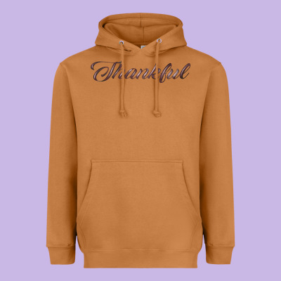 Thankful Heavyweight Hoodie Designed By Fadigitalartstudio