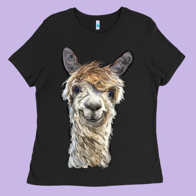 Alpaca Ladies Tee Designed By Barkaloodesign