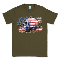 Army Green american skull Classic Tee - Zillion Design Studio
