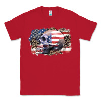 Red american skull Classic Tee - Zillion Design Studio