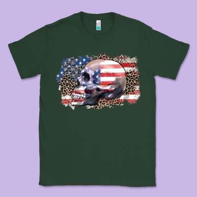 Classic Tee american skull