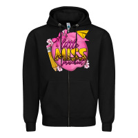 Black little miss preschool Zipper Hoodie - texasbilliewilder