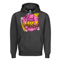 Charcoal Heather little miss preschool Zipper Hoodie - texasbilliewilder