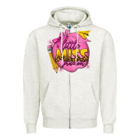 Oatmeal Heather little miss preschool Zipper Hoodie - texasbilliewilder