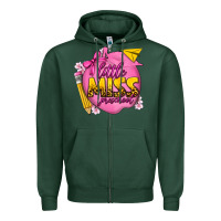 Sports Green little miss preschool Zipper Hoodie - texasbilliewilder