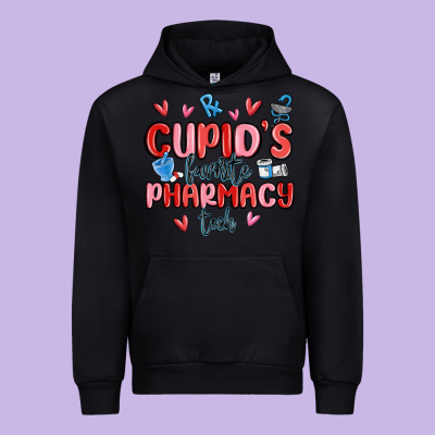 Cupid's Favorite Pharmacy Tech Urban Hoodie Designed By Maliassmallbusiness