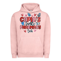 Pigment Salmon cupid's favorite pharmacy tech Urban Hoodie - MaliasSmallBusiness