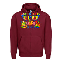 Burgundy looking cool for back to school Zipper Hoodie - texasbilliewilder