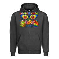 Charcoal Heather looking cool for back to school Zipper Hoodie - texasbilliewilder