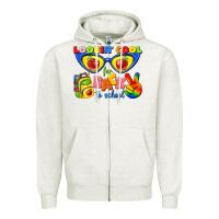 Oatmeal Heather looking cool for back to school Zipper Hoodie - texasbilliewilder