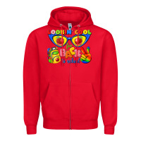 Red looking cool for back to school Zipper Hoodie - texasbilliewilder
