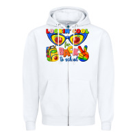 White looking cool for back to school Zipper Hoodie - texasbilliewilder