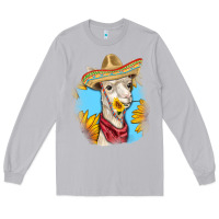 Moon Dust Sombrero Llama Long Sleeve Tee - RanaPortraitStore