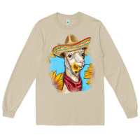 Mushroom Sombrero Llama Long Sleeve Tee - RanaPortraitStore
