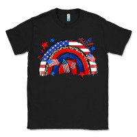 Black American rainbow Classic Tee - Zillion Design Studio