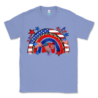 Colony Blue American rainbow Classic Tee - Zillion Design Studio