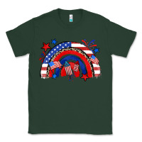 Sports Green American rainbow Classic Tee - Zillion Design Studio