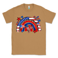Toasted Coconut American rainbow Classic Tee - Zillion Design Studio