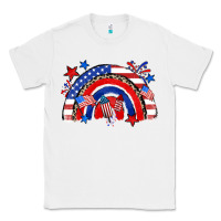 White American rainbow Classic Tee - Zillion Design Studio