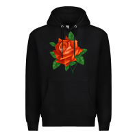 Black tropicana rose Premium Hoodie - LillyAllenDesigns