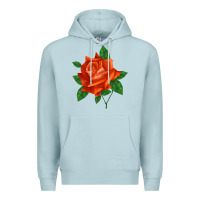 Blue Mist tropicana rose Premium Hoodie - LillyAllenDesigns