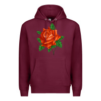 Burgundy tropicana rose Premium Hoodie - LillyAllenDesigns