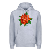 Heather Grey tropicana rose Premium Hoodie - LillyAllenDesigns