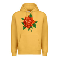 Mustard tropicana rose Premium Hoodie - LillyAllenDesigns