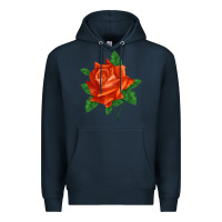 Navy tropicana rose Premium Hoodie - LillyAllenDesigns
