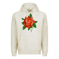 Oatmeal Heather tropicana rose Premium Hoodie - LillyAllenDesigns
