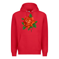Red tropicana rose Premium Hoodie - LillyAllenDesigns