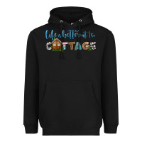 Black life is better at the cottage Heavyweight Hoodie - HRA Design Shop
