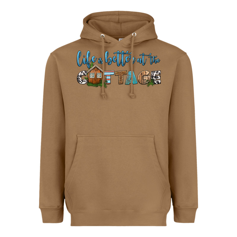 Life Is Better At The Cottage Heavyweight Hoodie by HRA Design Shop | Teevron