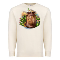 Sandshell sunflower coffee cup cactus Premium Sweatshirt - JahusDesignShop
