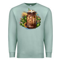 Seafoam sunflower coffee cup cactus Premium Sweatshirt - JahusDesignShop