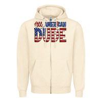 All American Dude Zipper Hoodie | Teevron