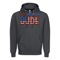 Smoke all american dude Zipper Hoodie - Zillion Design Studio