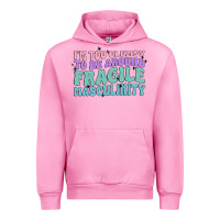 Fuchsia Pink i'm too clumsy to be around fragile masculinity Urban Hoodie - MaliasSmallBusiness