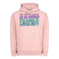 Pigment Salmon i'm too clumsy to be around fragile masculinity Urban Hoodie - MaliasSmallBusiness