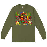 Army Green tequila tribe Long Sleeve Tee - RanaPortraitStore