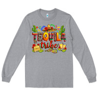 Heather Grey tequila tribe Long Sleeve Tee - RanaPortraitStore