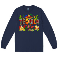 Navy tequila tribe Long Sleeve Tee - RanaPortraitStore